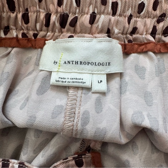 NWT Anthropologie Isobel Pleated Wide Leg Leopard Print Trouser Pants size LP - Picture 9 of 11
